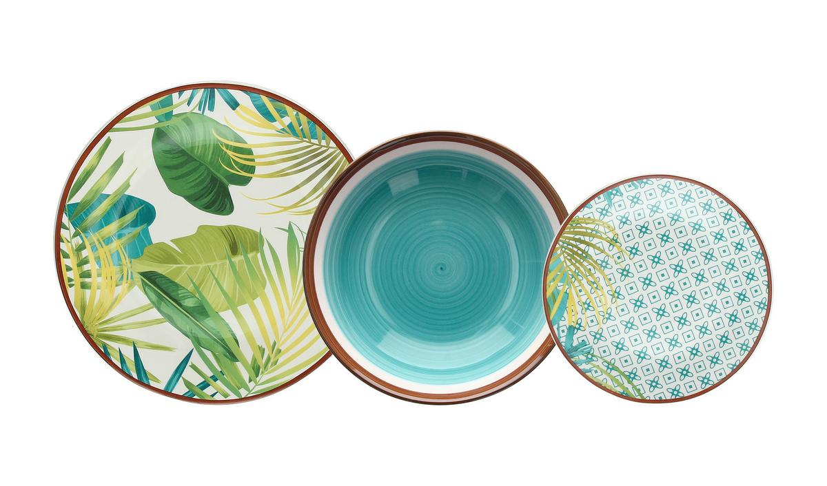 Tafelservice Metropolis Porzellan Multicolor 18-Teilig - Multicolor, Basics, Keramik (27,5/22/34cm) - Tognana