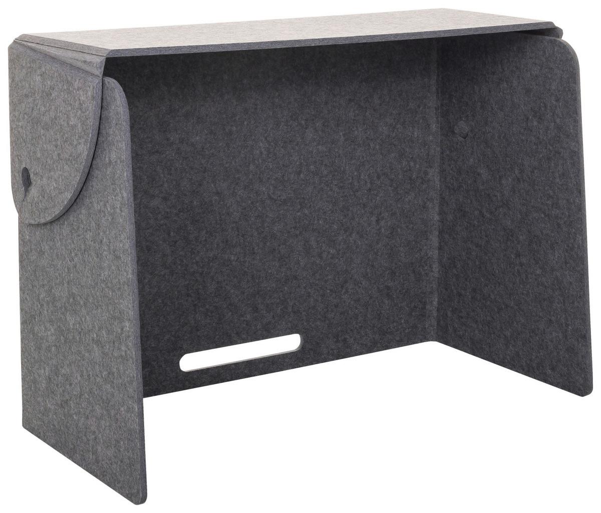 Trennwand Flexmiut Fold - Grau, Basics, Kunststoff/Textil (84/58/40cm) - MID.YOU