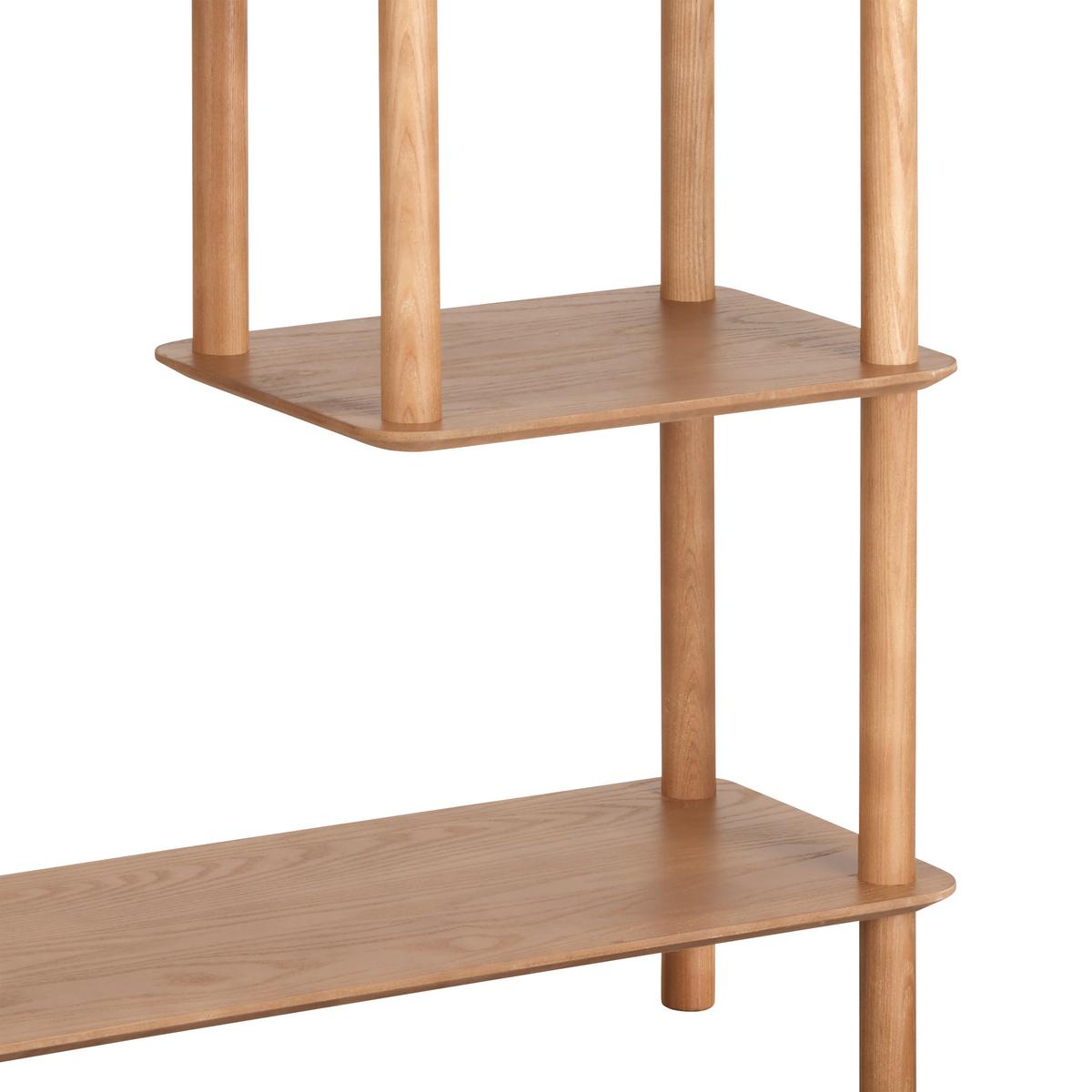 Regál MATS, prírodná farba - prírodná farba, Modern, drevo/kompozitné drevo (75/75/30cm) - Premium Living