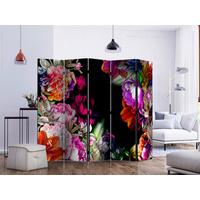 Paravent Multicolor Schwarz B: 225 cm - Multicolor/Schwarz, Basics, Holz/Kunststoff (225/172/3cm) - artgeist