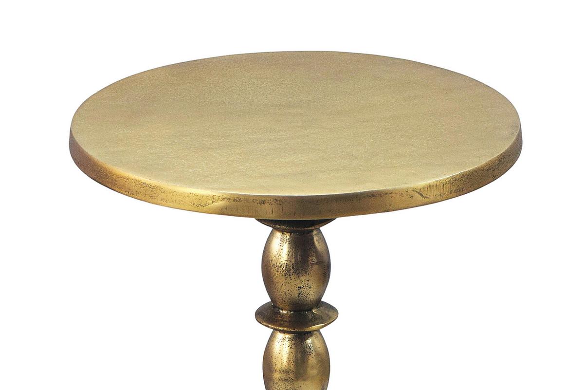 BEISTELLTISCH Goldfarben L: 40cm - Goldfarben, Design, Metall (40/40/56cm) - Livetastic