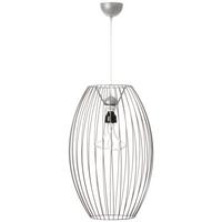 Hängeleuchte Reyna 110 Silberfarben B: 34 cm - Silberfarben, Basics, Metall (34/34/55cm) - Kayoom