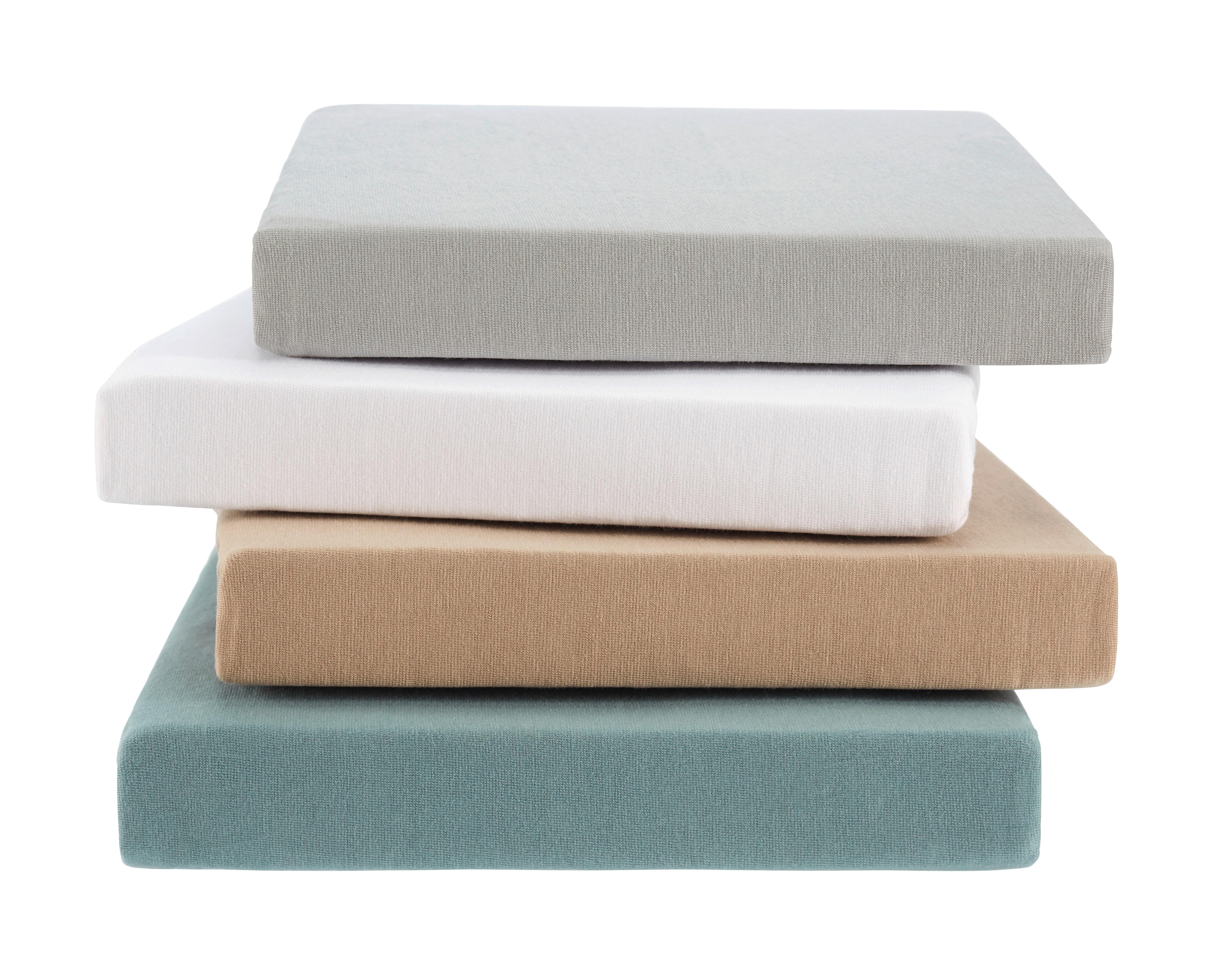 Elastické Prostěradlo Elasthan Aktion, 100/200/30 Cm - bílá/modrá, textil (100/200/30cm) - Modern Living