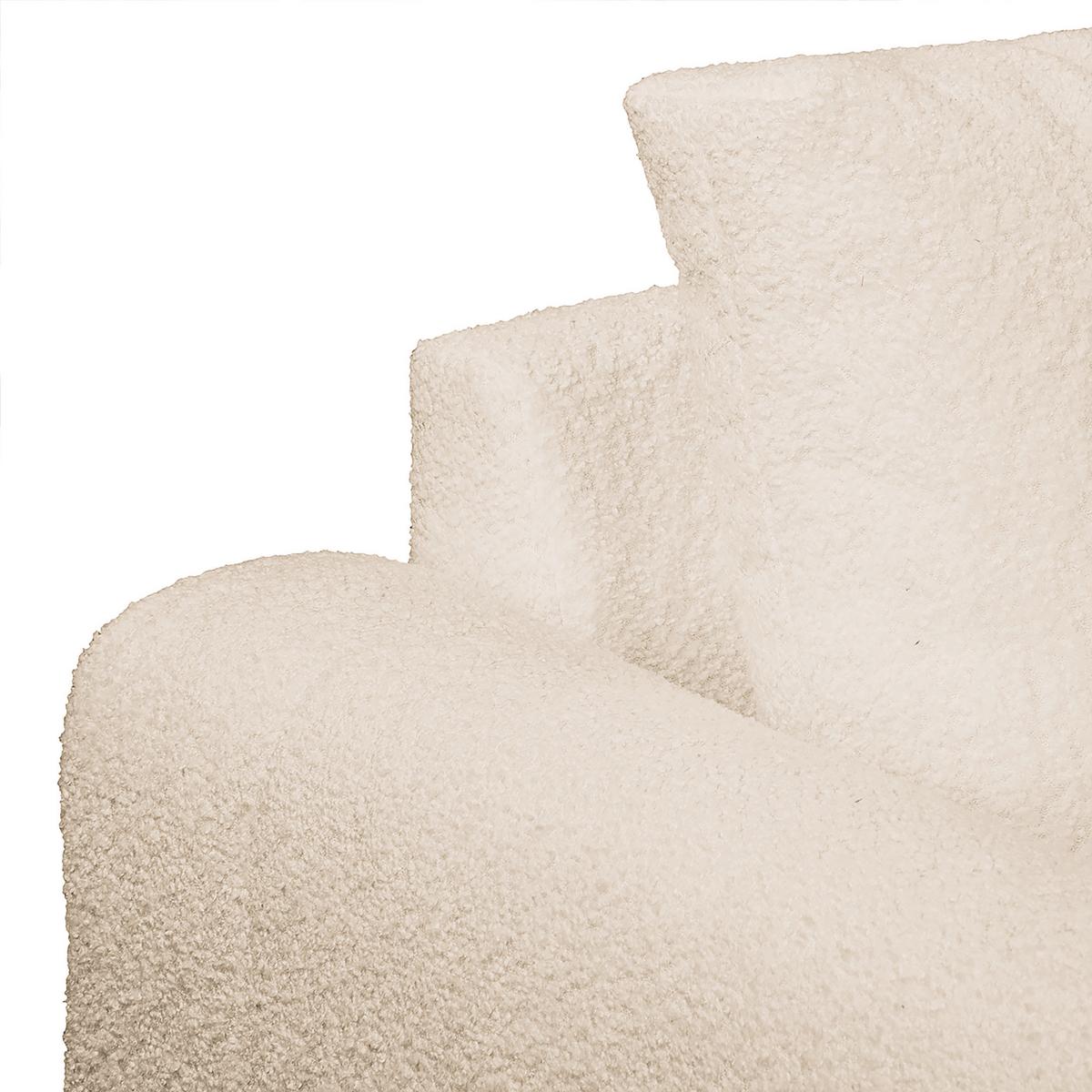 Ecksofa Ariella Weiß S: 231x161 Cm - Naturfarben/Weiß, Design, Textil (231/161cm) - Livetastic