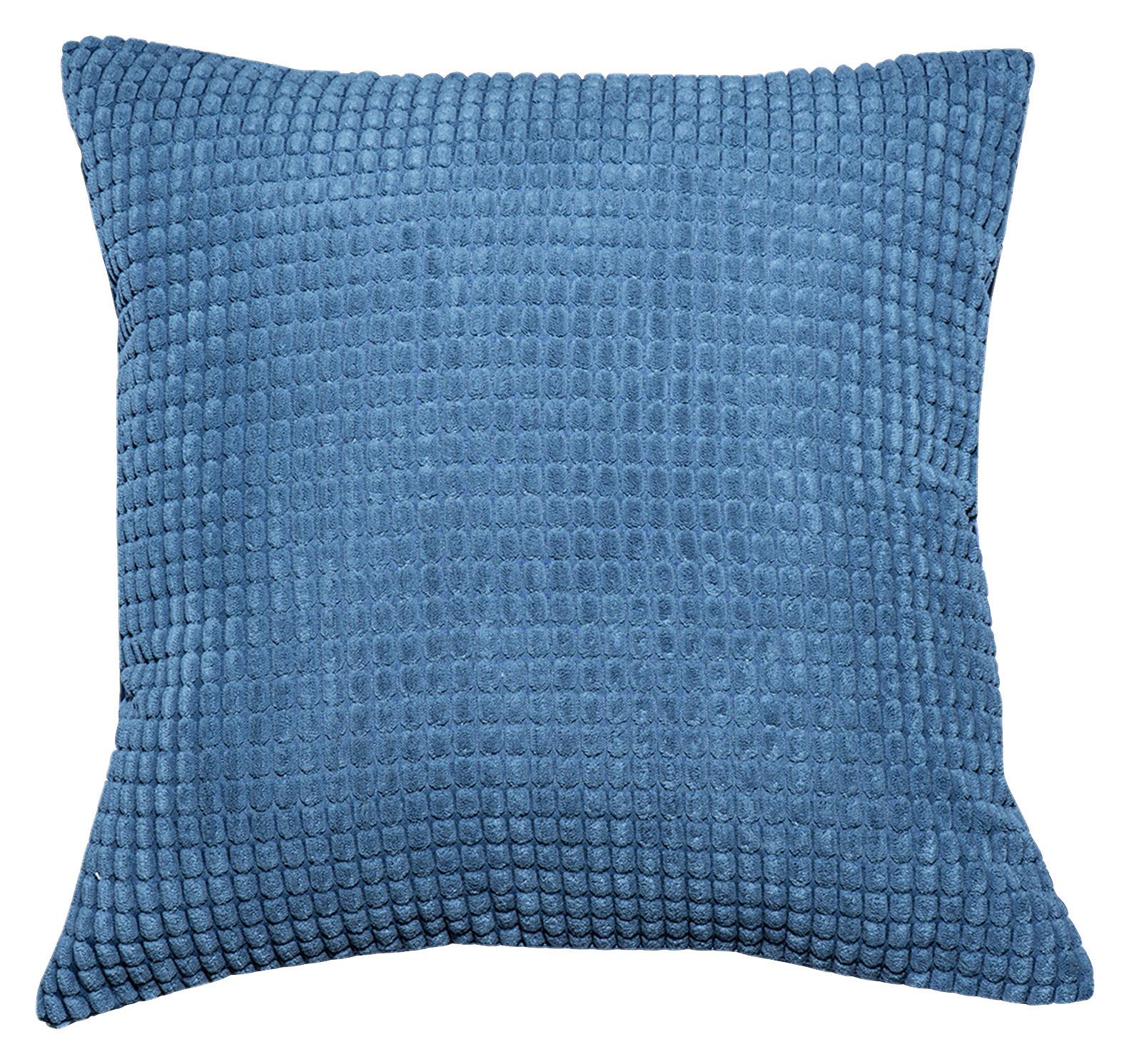 Zierkissen Halina 45x45 cm Fleece Hellblau mit Zipp - Hellblau, MODERN, Textil (45/45cm) - Luca Bessoni