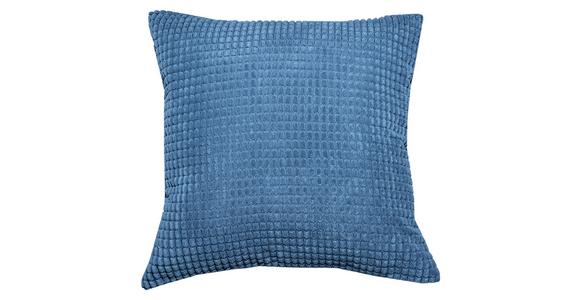 Zierkissen Halina 45x45 Cm Fleece Hellblau Mit Zipp - Hellblau, MODERN, Textil (45/45cm) - Luca Bessoni