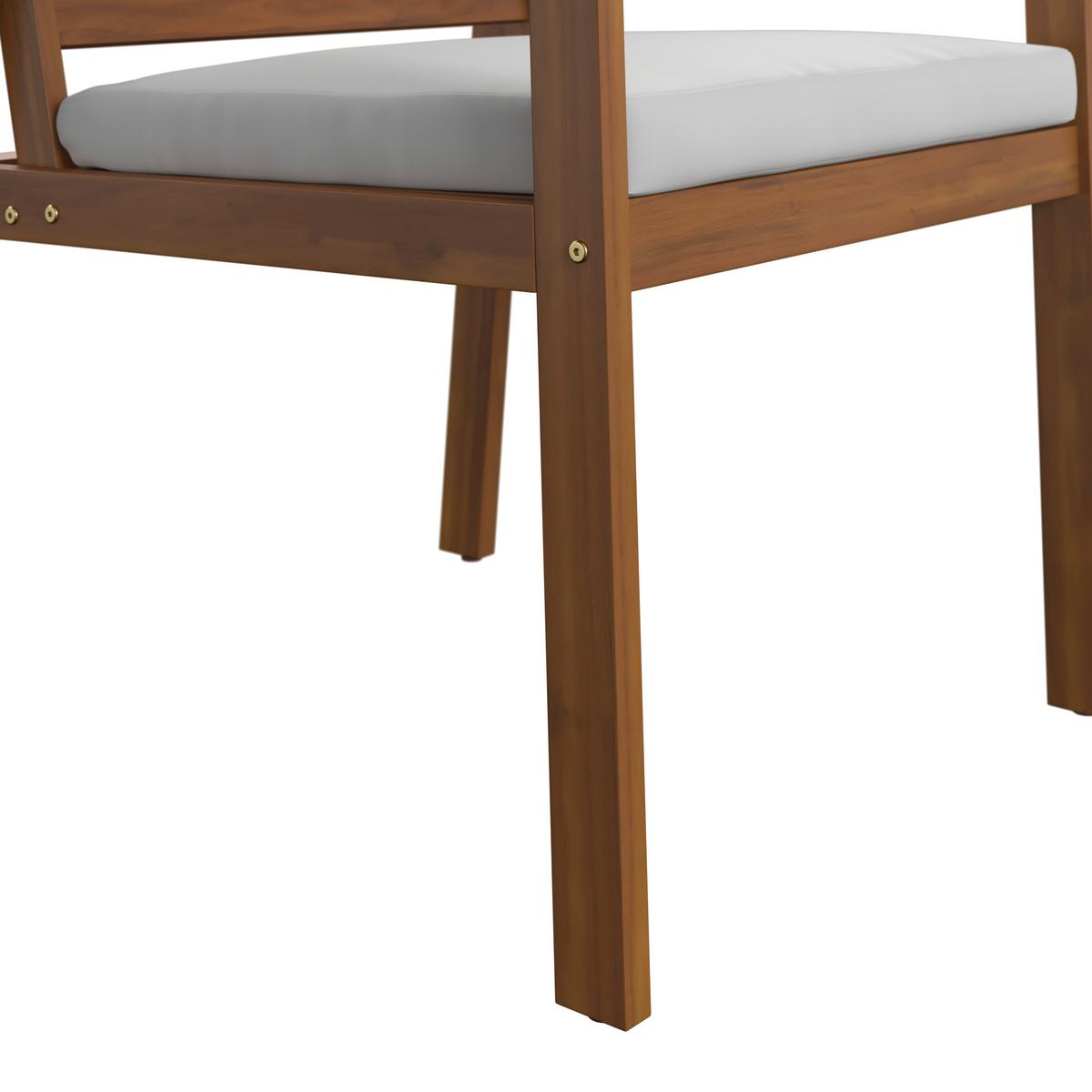 Loungegarnitur Dover - Beige/Akaziefarben, MODERN, Holz (117/81/61cm) - Beldano