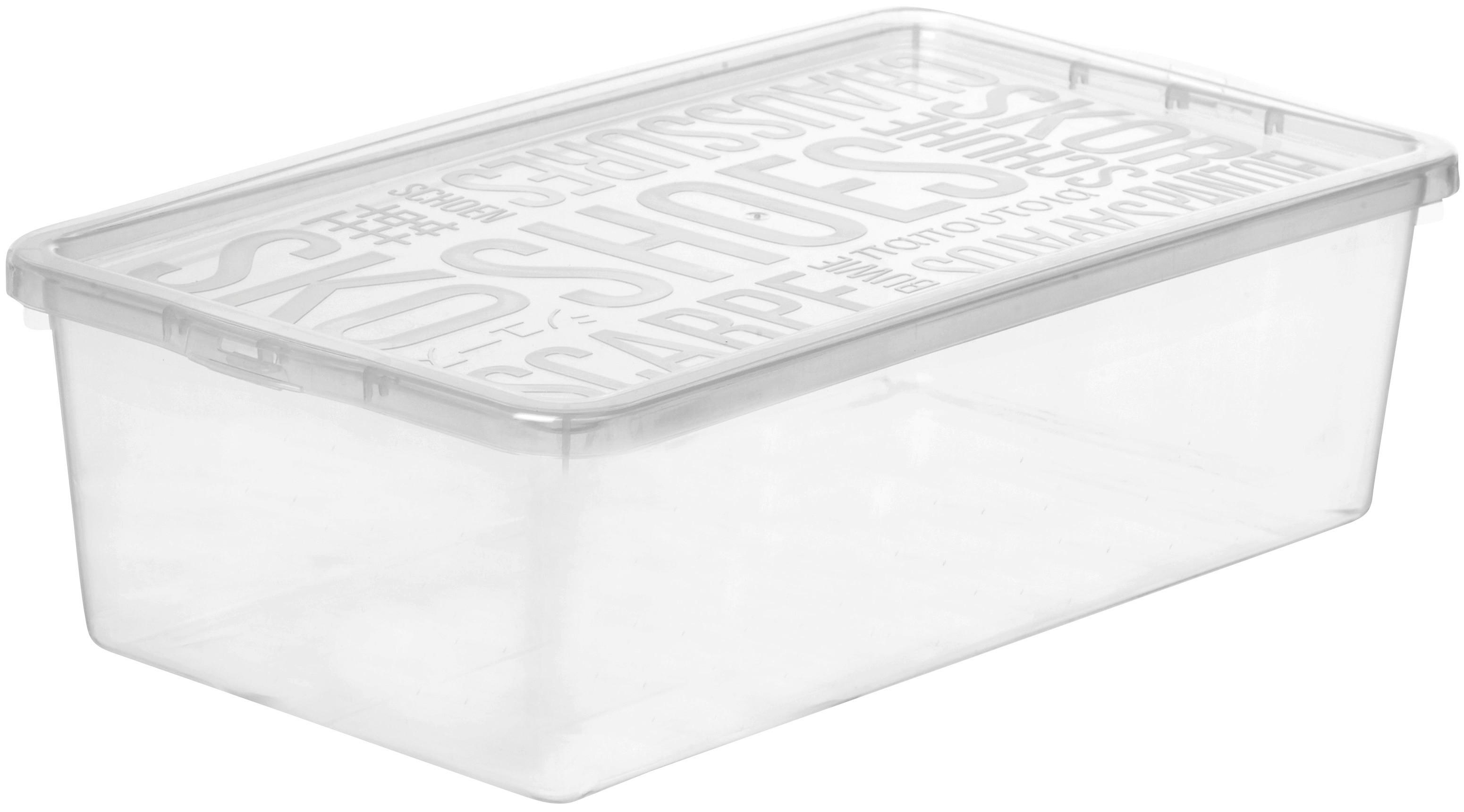 Box S Krytom Sandra - priehľadné, plast (19/9,6/34,5cm) - Modern Living