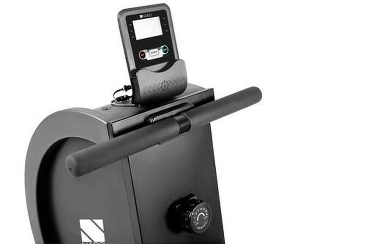 Rudergerät Rg 1000 Klappbar mit Transportrollen - Schwarz, KONVENTIONELL, Kunststoff/Metall (197,7/45/72,9cm) - Nabo