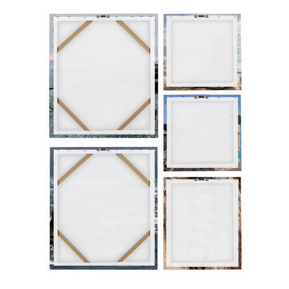 Keilrahmenbild 41-804 - Blau, Basics, Wellpappe/Textil (60/80/3cm)