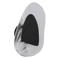 LED-Wandleuchte 78411s Dorsey - Klar/Schwarz, Design, Glas/Metall (20,3/31,5cm) - Globo
