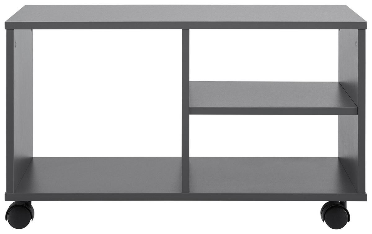 STOLEK NA ELEKTRONIKU FLIP II - antracitová, Moderní, kompozitní dřevo/plast (75/44/35cm) - Based
