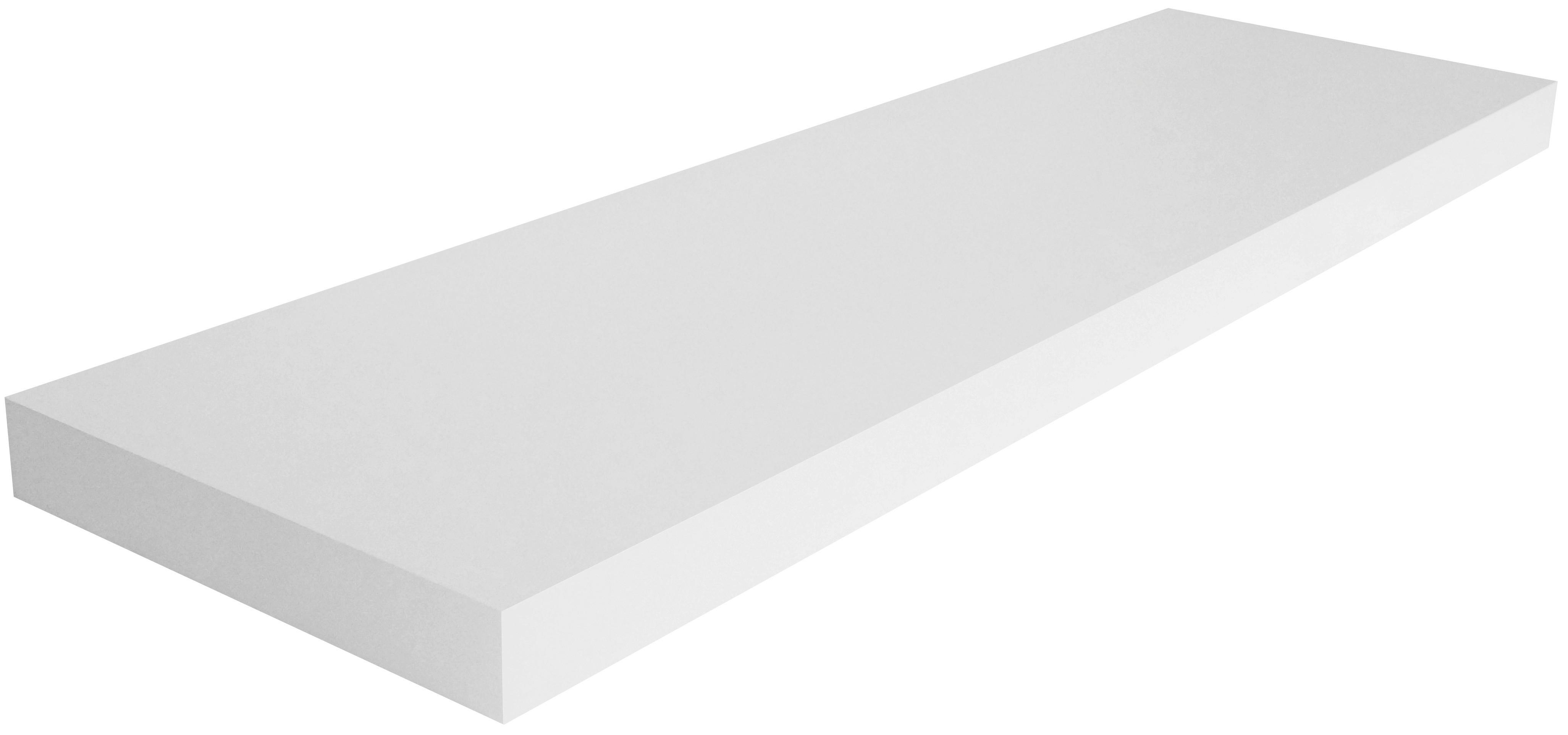 Falipolc Giga - fehér, Modern, faalapú anyag (80/3,8/23,50cm)