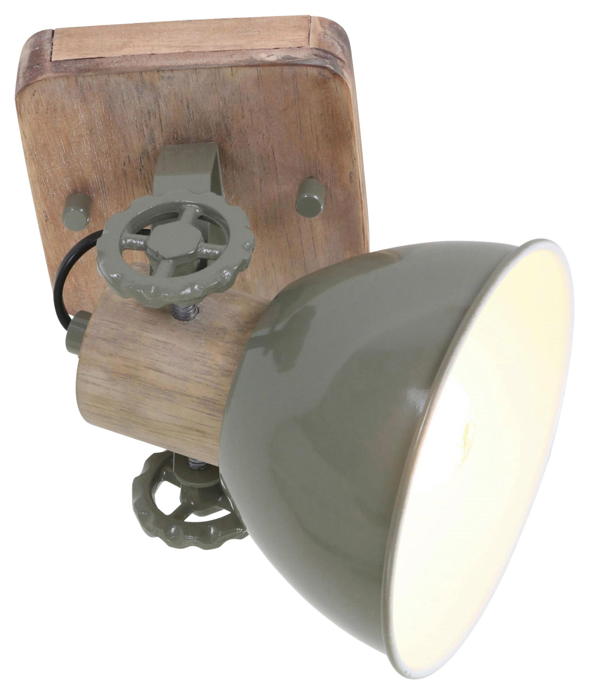 Deckenspots Gearwood - Anthrazit/Kupferfarben, Trend, Holz/Metall (59/19/23cm)