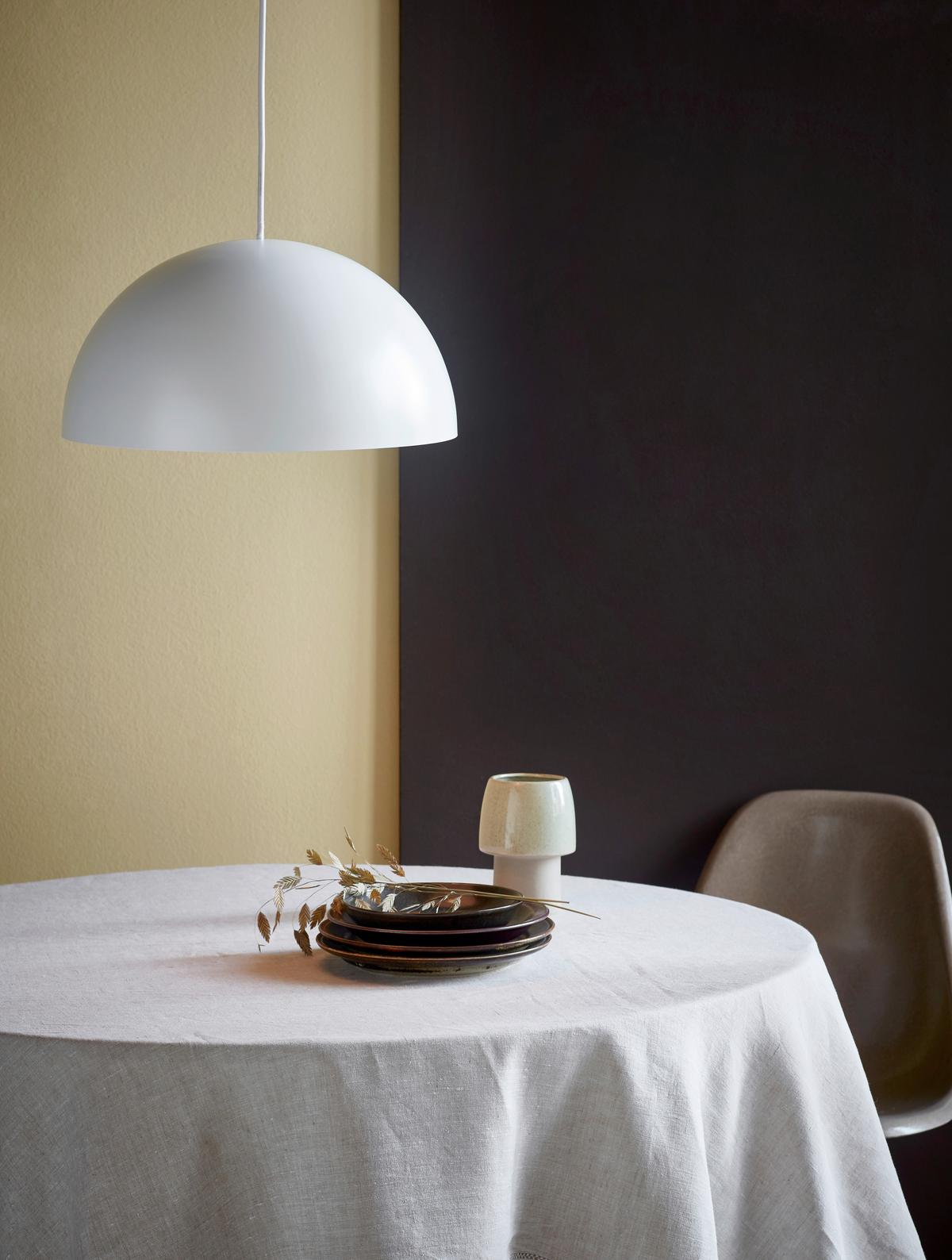 Hängeleuchte Ellen Weiß D: 40 cm - Weiß, Basics, Metall (40cm) - Nordlux