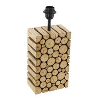 Leuchtenfuß 49833_ribadeo - Braun, Natur, Holz (12/10/38,5cm) - Eglo