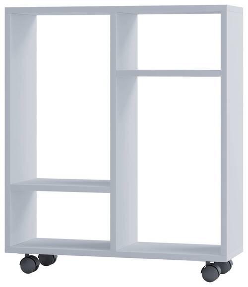 Univerzálny vozík, 60/65/20 cm - biela, Modern, kompozitné drevo/plast (60/65/20cm) - MID.YOU