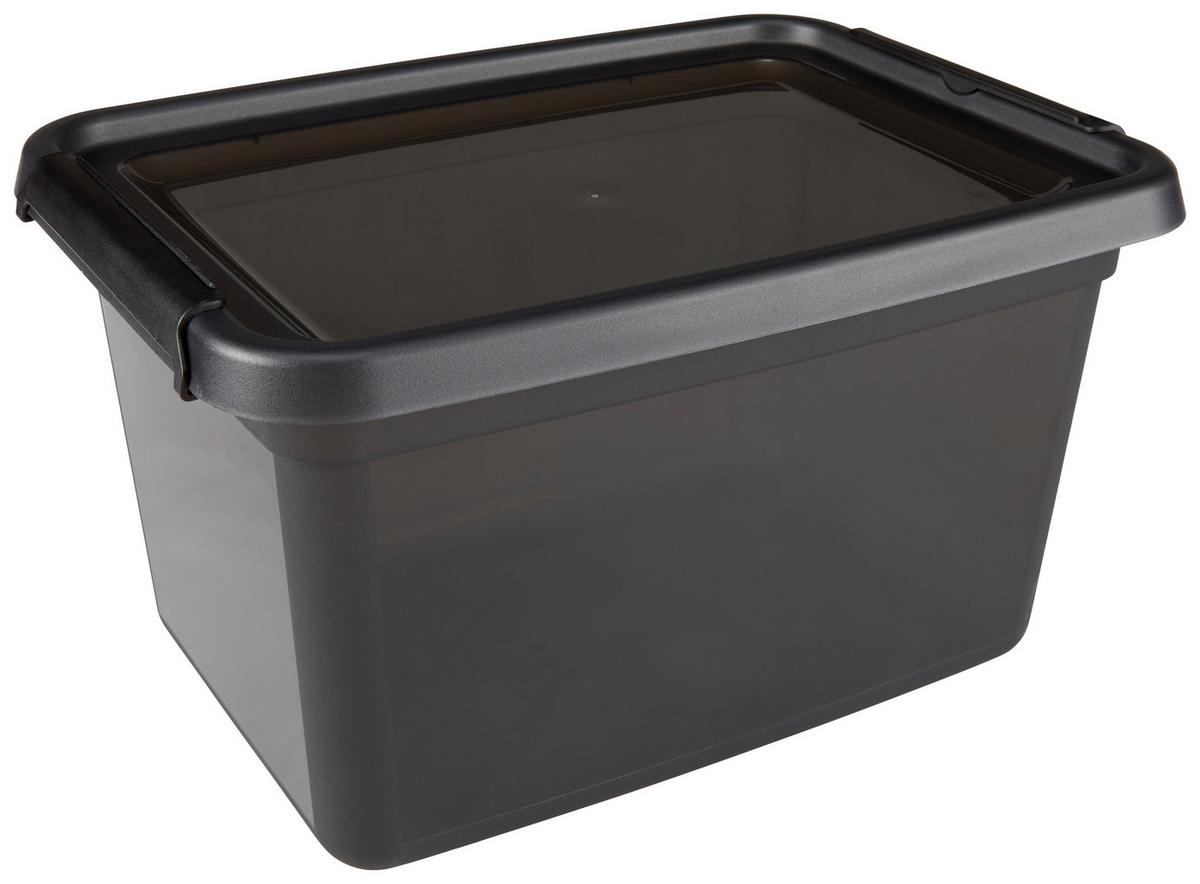 Aufbewahrungsdose Anita - Blau/Schwarz, Basics, Kunststoff (28/38/22,5cm) - Luca Bessoni