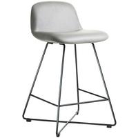 BAROVÁ STOLIČKA CROSS-CHB - čierna/svetlosivá, Basics, kov/textil (50/85/48cm) - Celina Home