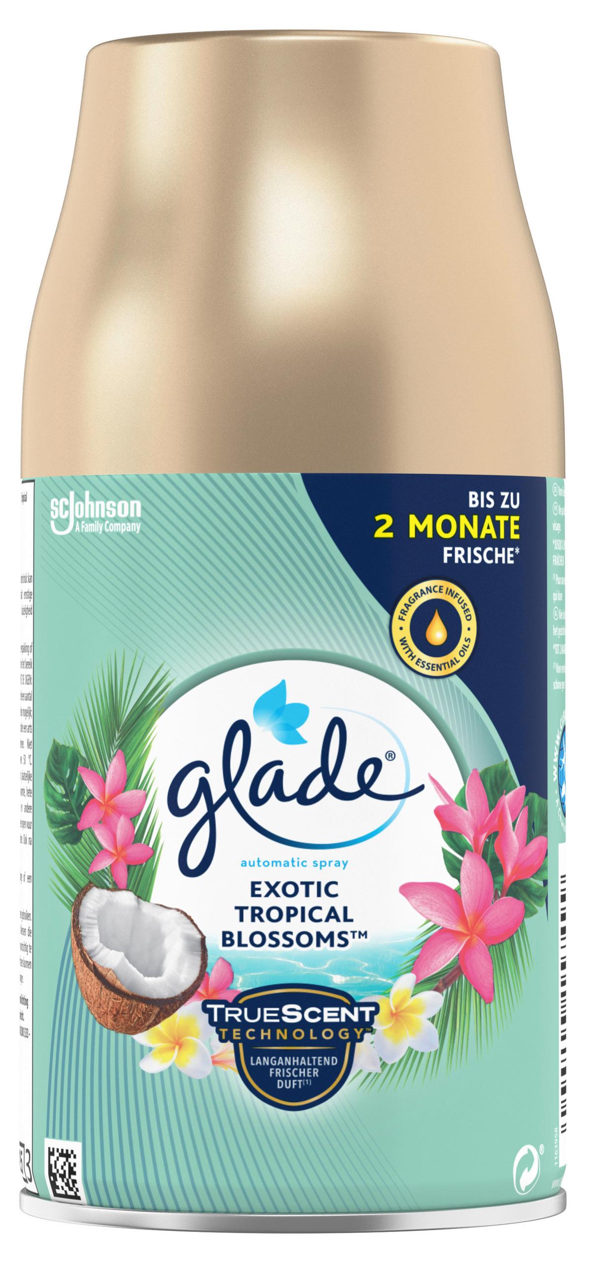 Duftstecker Nachfüllung Glade Exotic Tropical Blossoms 269ml - Türkis/Weiß, Basics (6,6/14,7/6,6cm) - Glade