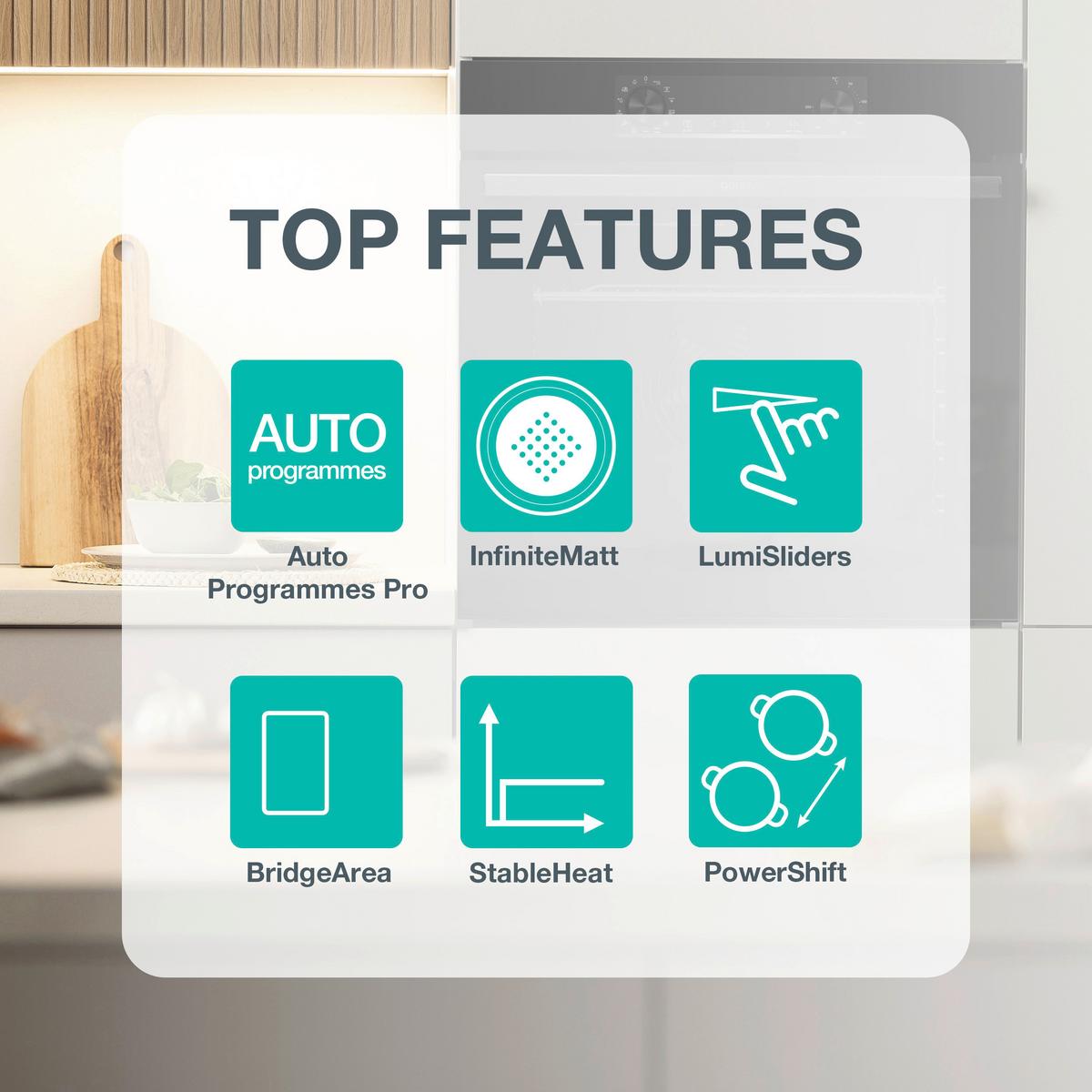 Induktionskochfeld Gi6433srwf - Schwarz, MODERN, Glas (59,5/5,4/52cm) - Gorenje