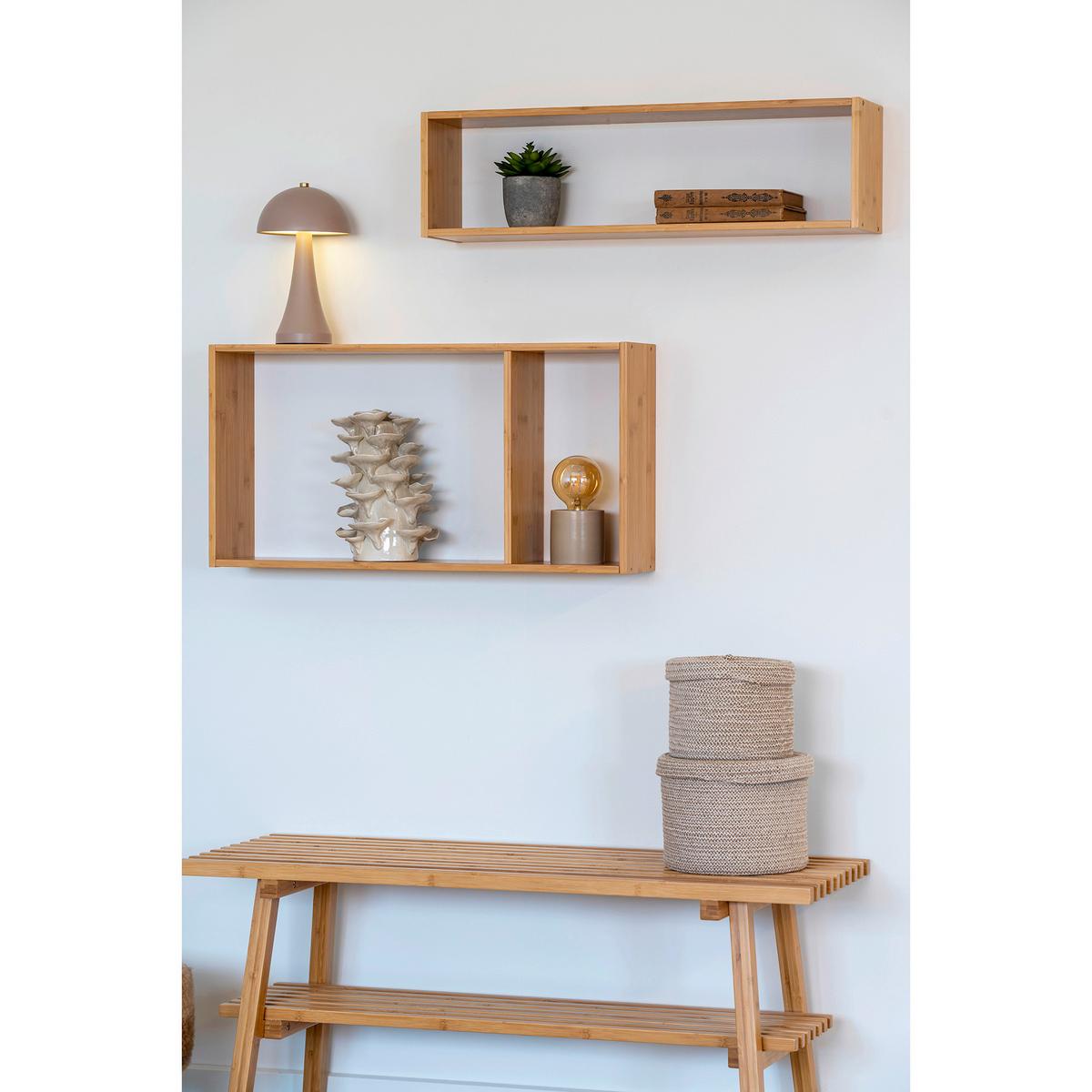 Wandregal Ember Hellbraun B: 70 Cm - Hellbraun, Design, Holz (70/35.5/15cm)