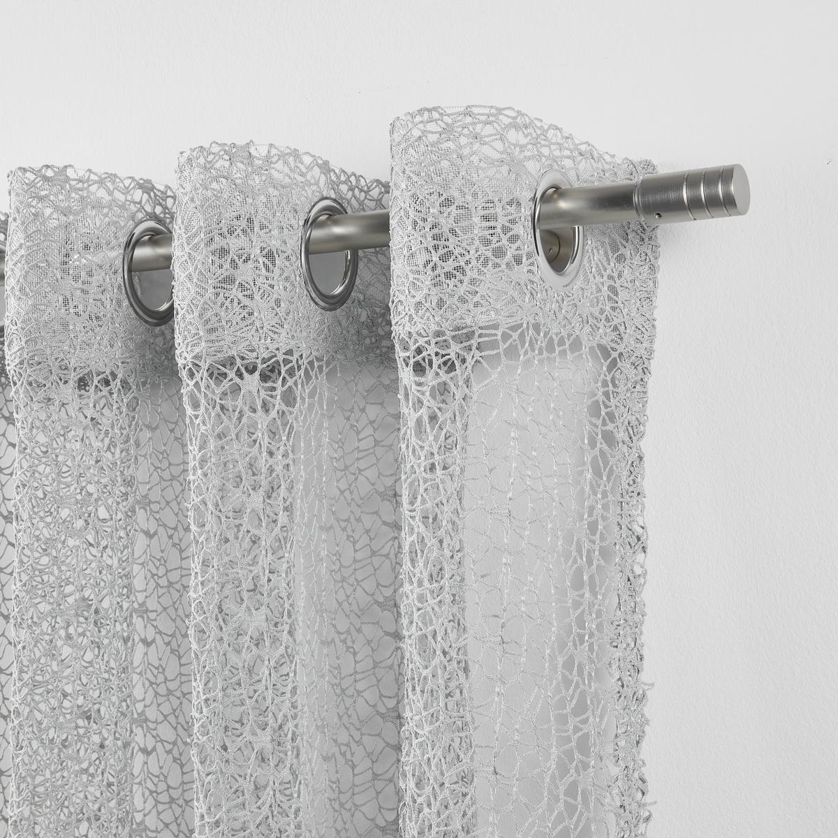 ZÁVES S OČKAMI Astrid, 140/245 cm - strieborná, Modern (140/245cm) - Modern Living