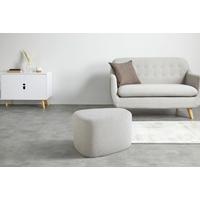 Taburet Stony béžová - béžová, Moderní, kompozitní dřevo/textil (61/48/36cm) - Premium Living