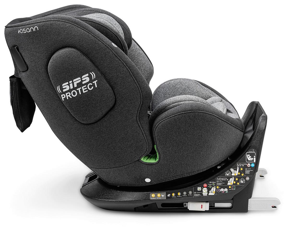 Reboarder-kindersitz One360 S - Dunkelgrau/Hellgrau, Basics, Kunststoff/Textil (43/58/48cm) - Osann