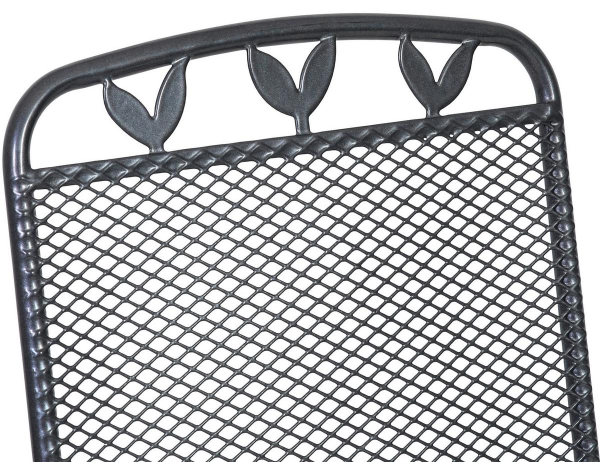 Gartensessel Klappbar Toulouse Metall - Grau, Basics, Metall (58/108/64cm) - Gardenson