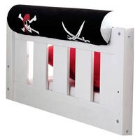 Válcový anatomický polštář Pirát - bílá/černá, Konvenční, textil (16,5/79cm) - MID.YOU