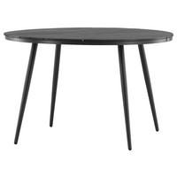 Gartentisch Break Aluminium D: 120cm - Schwarz, KONVENTIONELL, Kunststoff/Metall (120/74cm) - Gardenson