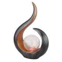 Solarleuchte 36530 - Klar/Goldfarben, Design, Glas/Kunststoff (22,5/10/33,5cm) - Globo