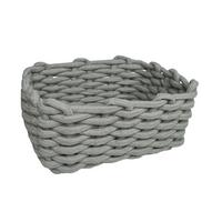 KOŠ LARRY - šalvějově zelená, Konvenční, textil/plast (19/12/14cm) - Mömax