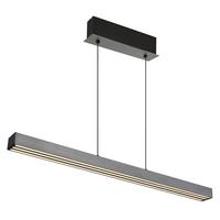 LED-Hängeleuchte 17016 - Dunkelgrau/Opal, Design, Kunststoff/Metall (95-150/7,5/80-150cm) - Globo