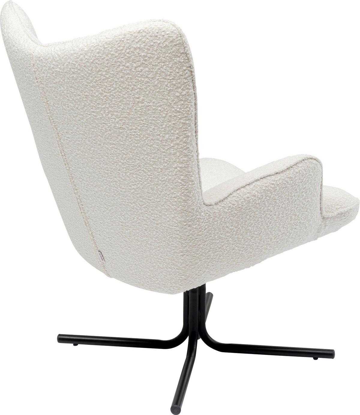 Sessel Oscar Beige B: 82 Cm - Beige/Schwarz, Design, Textil (82/95/73cm) - Kare-Design