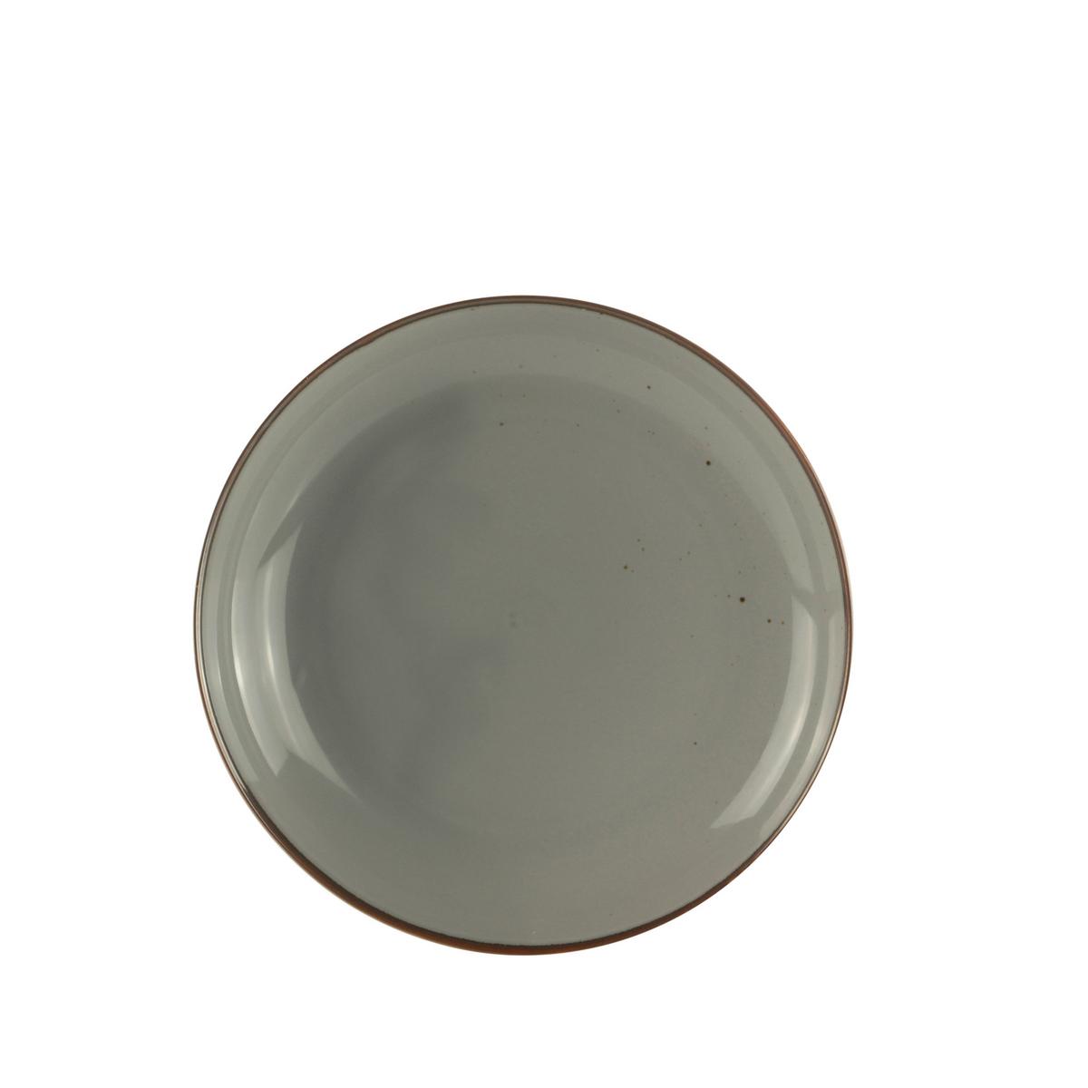 DEZERTNÝ TANIER CAPRI - sivá, Modern, keramika (22/3,2cm) - Mömax
