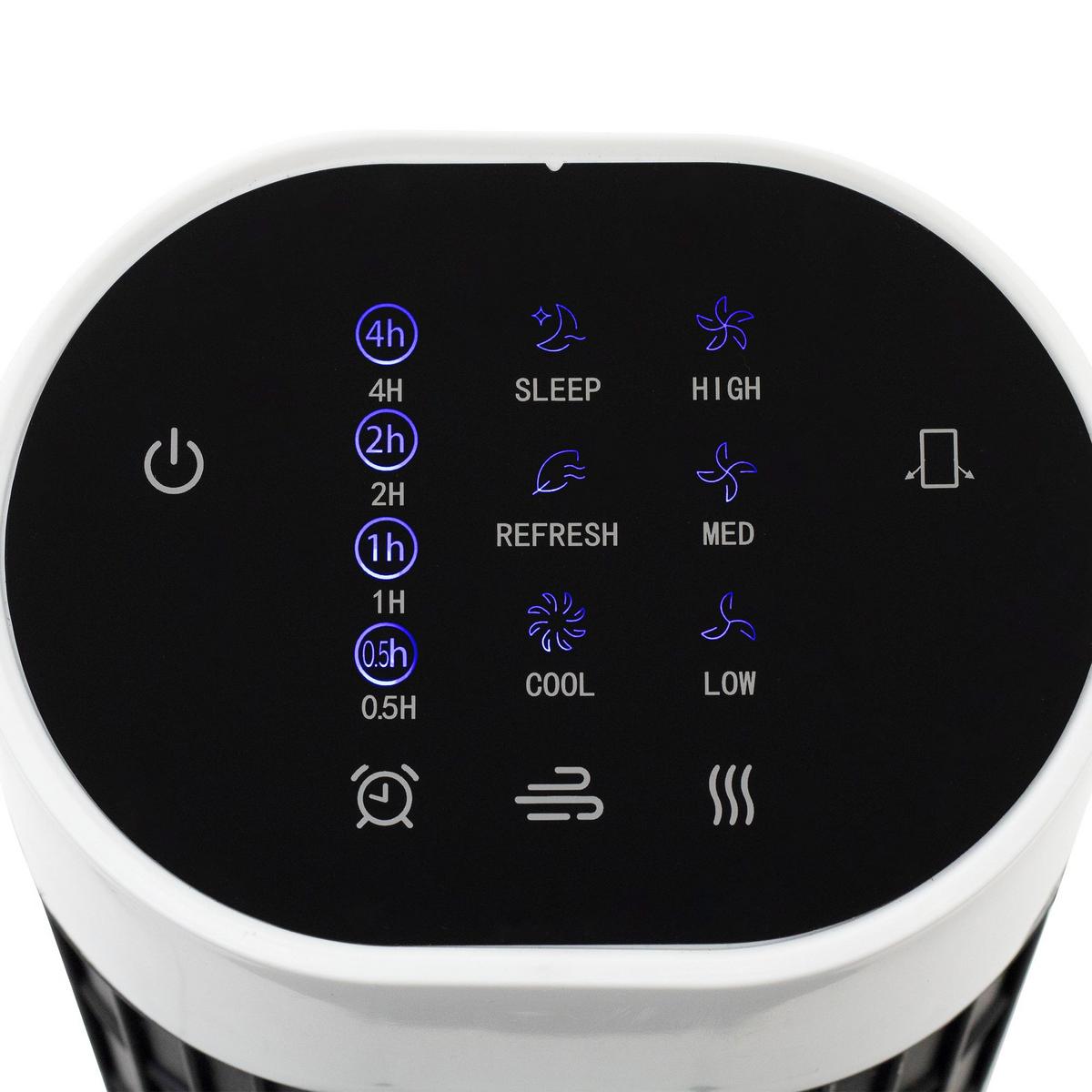 Oszlopventilátor Home Twfr100b - fekete/fehér, műanyag/fém (24,5/79cm)