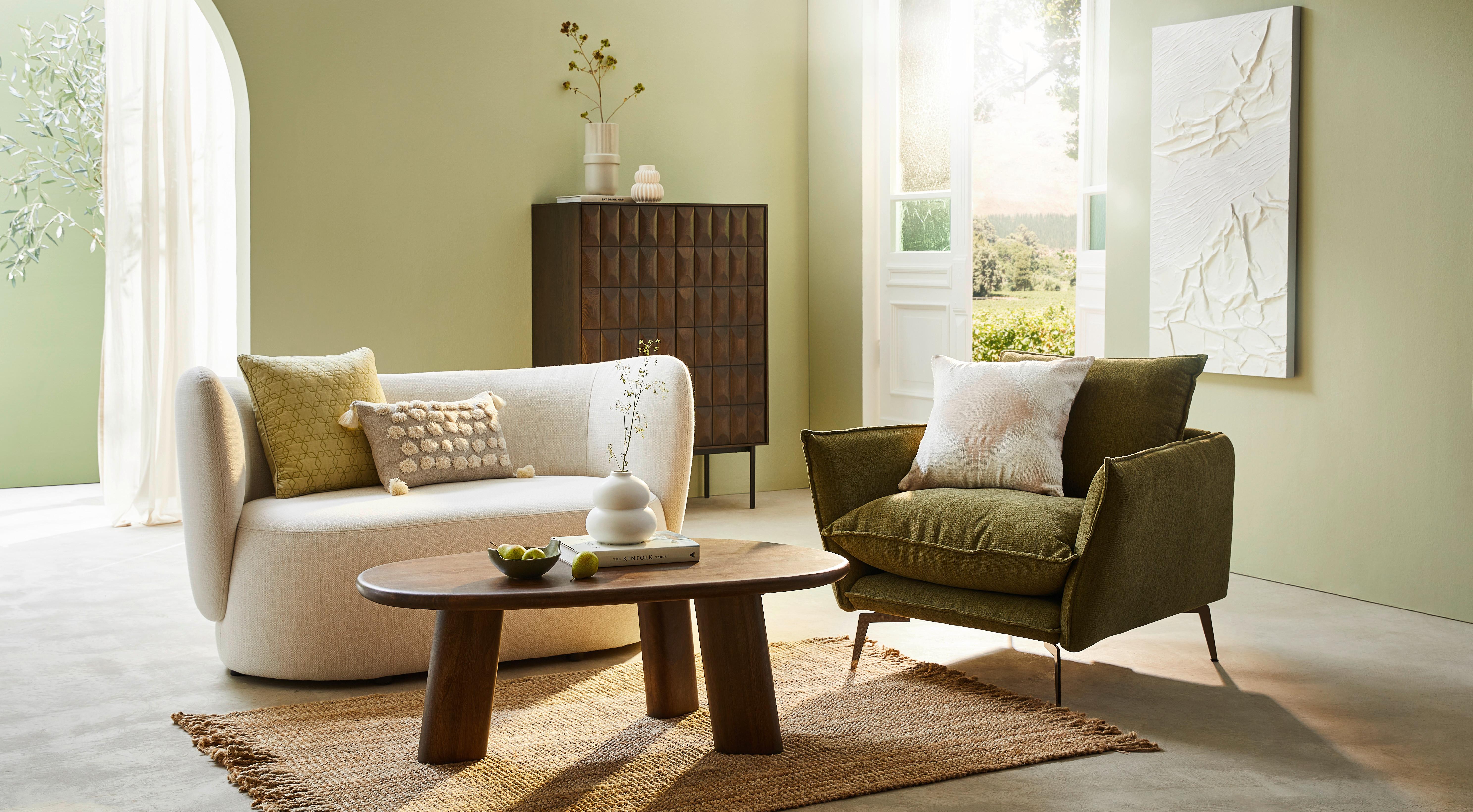 Couchtisch Roundly Walnussfarben L: 110cm - Walnussfarben, Design, Holz (110/60/40cm) - Livetastic