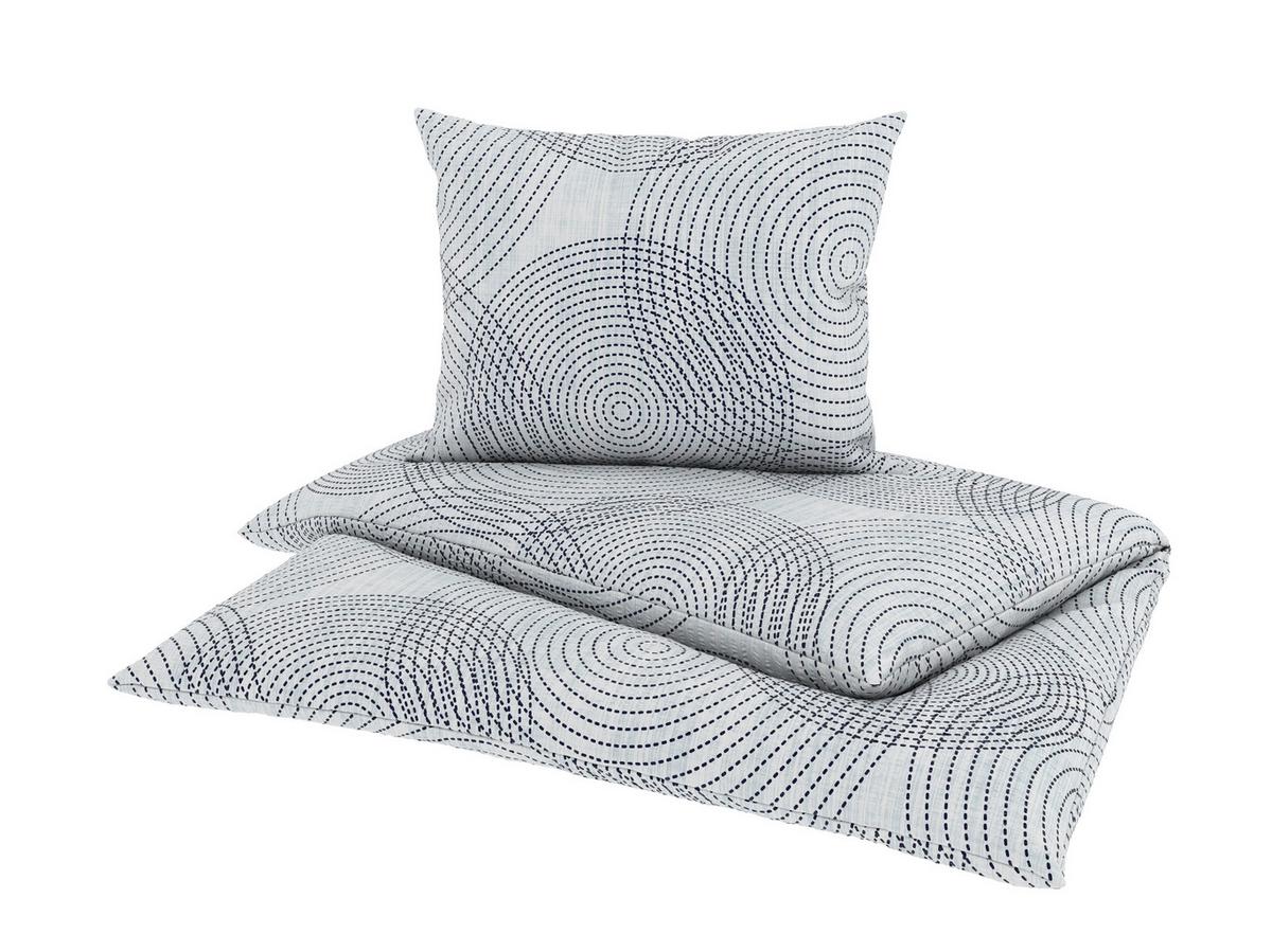 Bettwäsche Tilda - Blau/Schwarz, MODERN, Textil - Luca Bessoni