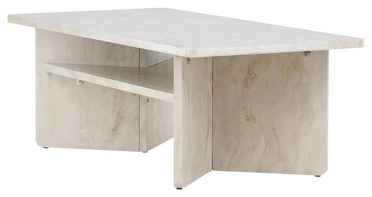 Couchtisch Ålesund - Beige, Design, Holzwerkstoff (120/60/42cm) - Livetastic