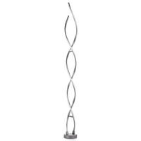 LED-Stehleuchte Dna Titanfarben L: 15 cm - Titanfarben/Schwarz, Design, Kunststoff/Metall (15/15/150cm)