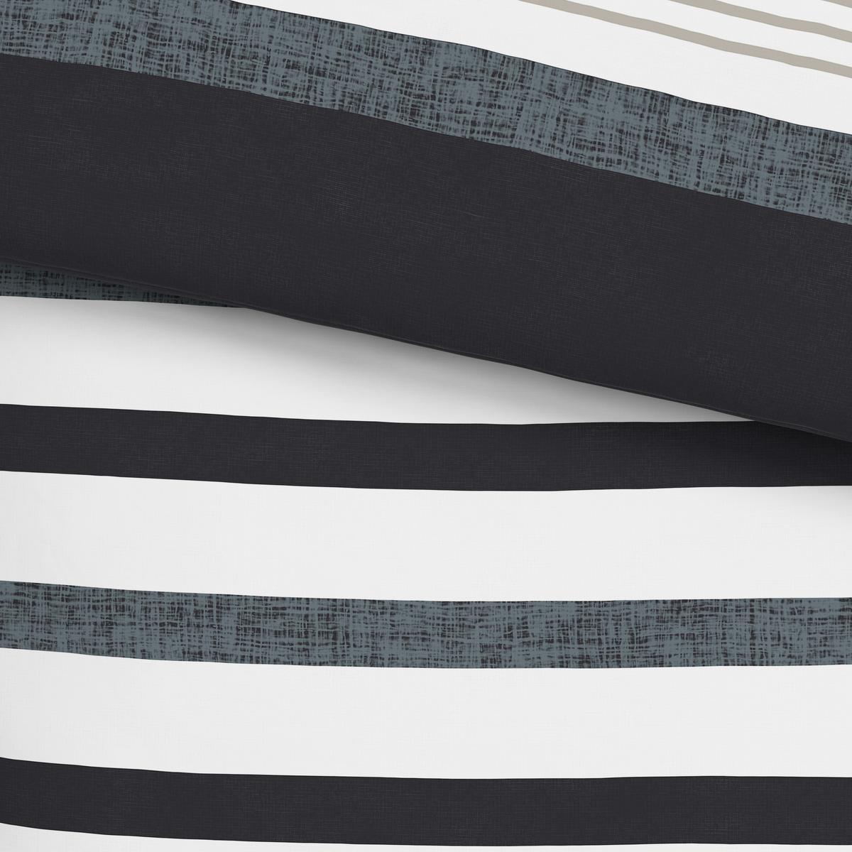 Bettwäsche Davina - Schwarz/Grau, MODERN, Textil - Luca Bessoni