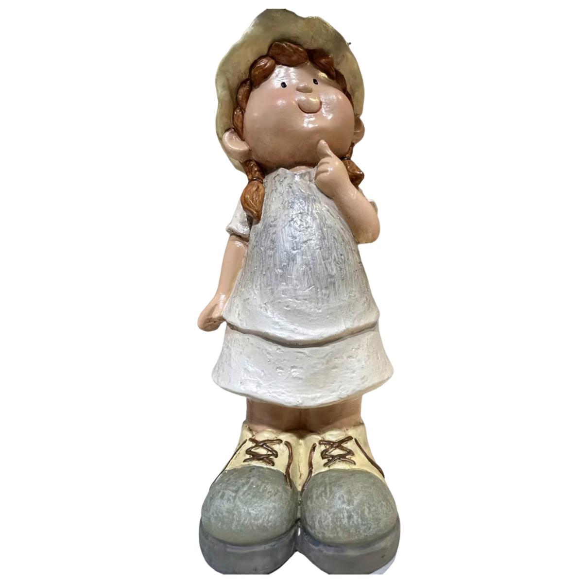 Gyerek Díszfigura Anna - barna/kék, Konventionell, műanyag (16/14/39cm) - Luca Bessoni