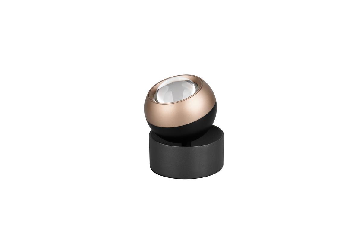 LED-Tischleuchte 544410132 Orbit - Schwarz/Braun, Basics, Metall (10/14cm) - Trio Leuchten