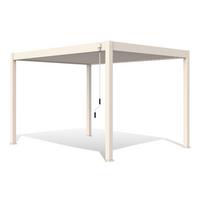 Pavillon Deluxe 400x300cm Sturmfest, Gartenpavillon - Weiß, Basics, Metall (400/255/300cm) - WEIDE