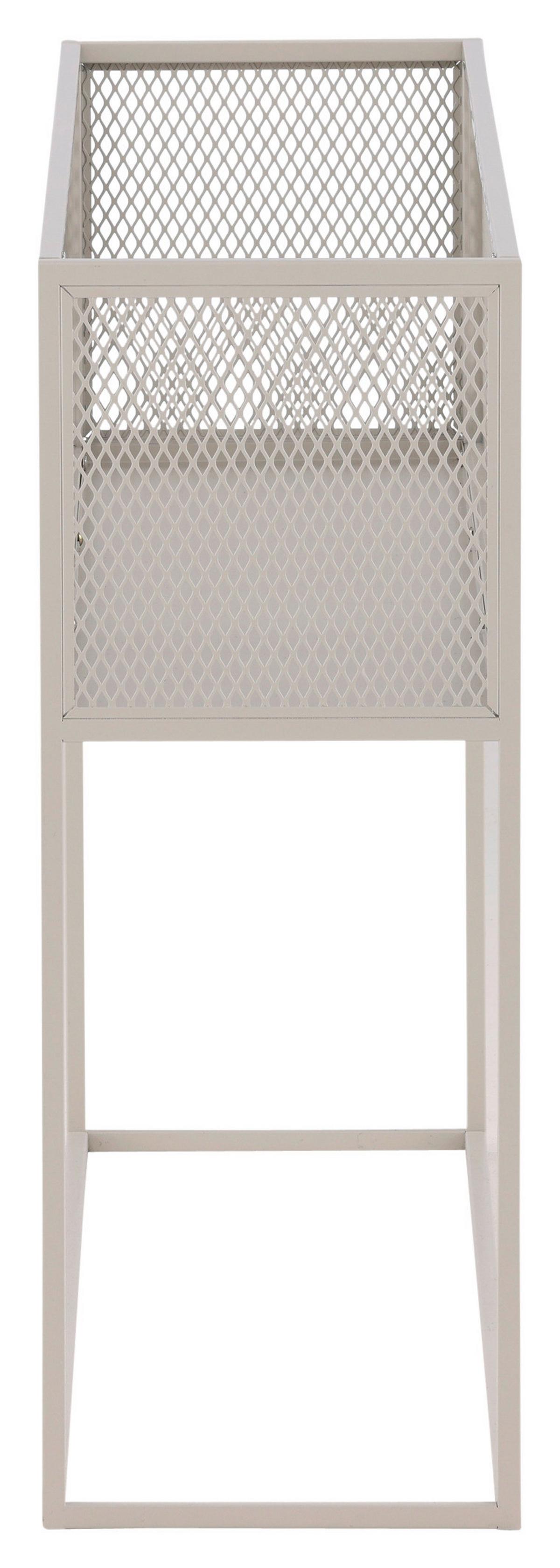 Bücherwand Netz - Beige, Design, Metall (110/80/30cm) - Livetastic