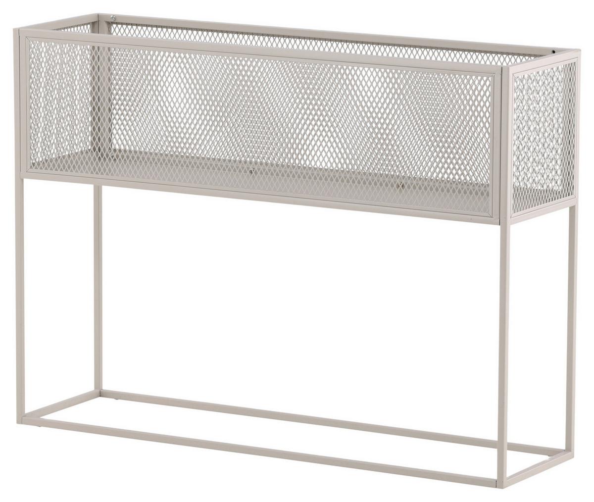 Bücherwand Netz - Beige, Design, Metall (110/80/30cm) - Livetastic