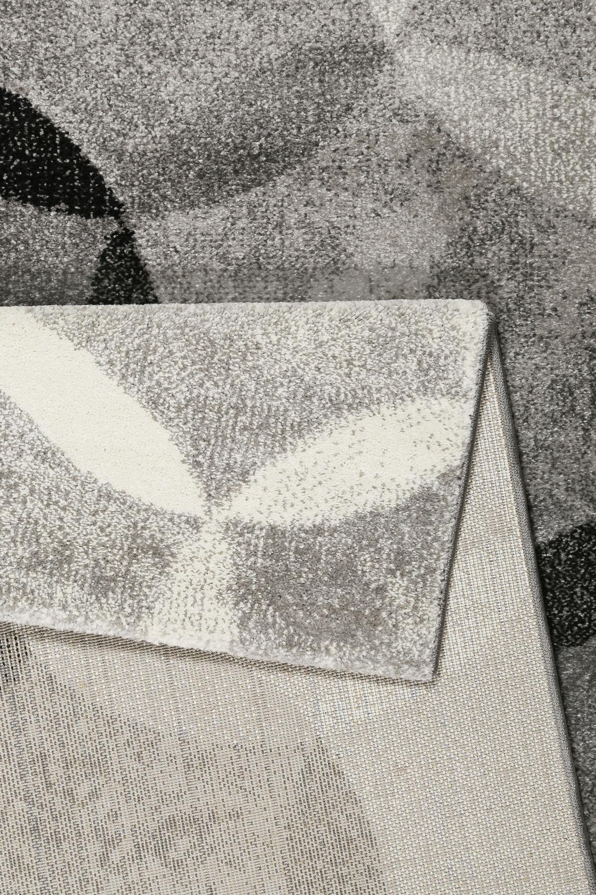 Webteppich Silber/grau Graphik Modernina 133x200 Cm - Dunkelgrau/Beige, Design, Textil (133/200cm) - Esprit