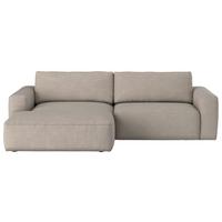 Ecksofa Lasso Grün S: 175x283 cm - Beige/Schwarz, MODERN, Textil (175/283cm) - MID.YOU
